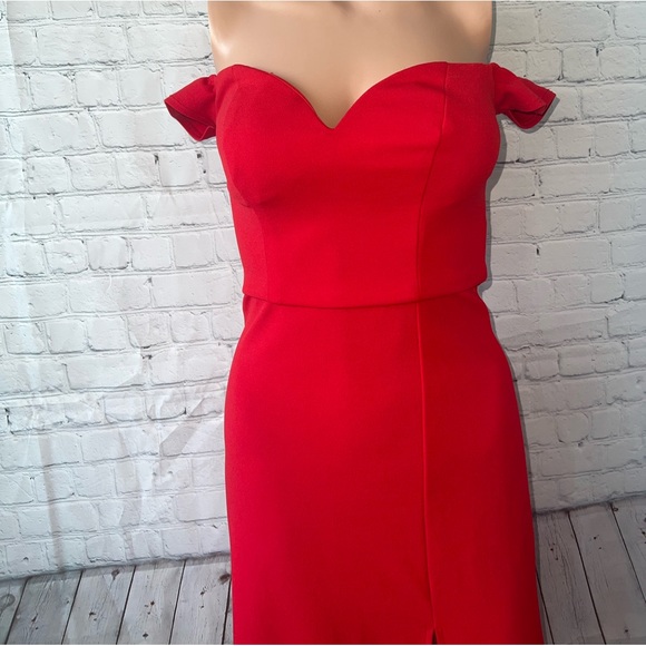 Windsor Red long dress size 1/2 - Picture 2 of 12